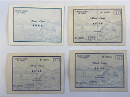 V162M - MONT CENIS - Carte De Pêche 1966 & Carte Sociétaire Et Invité 1958 - Savoie - Groupe Sportif De Pêche - Lidmaatschapskaarten