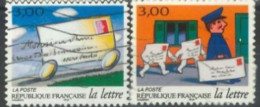 FRANCE -1998 - POST DAY AHESSIVE STAMPS SET OF 2,  # 3152/53, USED - Oblitérés