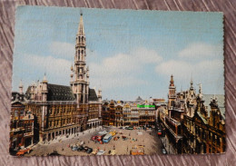 Bruxelles : Grand Place - Cerna 2107 - 1958 - En Couleur - Cartas Panorámicas