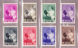 1937 Nr 447-54* Met Scharnier.Koningin Astrid & Boudewijn.OBP 14 Euro. - Nuevos