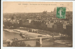 Paris Vue Générale Vers La Montagne Sainte Geneviève     1908     N° 196 - Arrondissement: 02