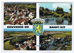 DOUBS - Souvenir De ST-VIT En 4 Vues + Blason - Combier - CIM N° G 25.527.00.0.0004 - Sonstige & Ohne Zuordnung