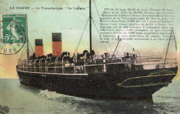 C P A  -  76  -    LE HAVRE   -  Transatlantique  La Lorraine - Zonder Classificatie