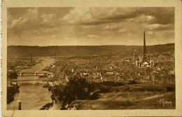 CPA (Seine Maritime) ROUEN, La Ville-Musée - Panorama Sur La Seine Et La Ville, Vers La Cathédrale - Rouen
