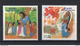 Sri Lanka - 2001 -  Christmas - Set Of 2 - MNH. ( OL 23/01/2024) - Sri Lanka (Ceylon) (1948-...)