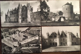 4 Cpsm 24 Dordogne, Saint-Michel De MONTAIGNE, Château De Michel De MONTAIGNE,éd TITO, Non écrites - Autres & Non Classés