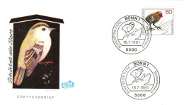 ALLEMAGNE FDC 1981 OISELET - Andere & Zonder Classificatie