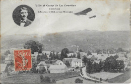23 Creuse Camp De La Courtine Aviation L' Aviateur OBRE Sur Son Monoplan - La Courtine