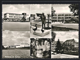 AK Wendlingen Am Neckar, Rathaus, Realschule Mit Pavillon, Büttel, Schloss, Gartenschule, Schlossverwaltungsgebäude  - Andere & Zonder Classificatie