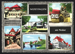 AK Nürtingen Am Neckar, Höhere Landbauschule, Kroatenhof, Rathaus, Blockturm  - Altri & Non Classificati