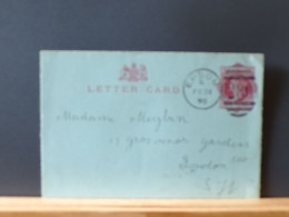 ENTIER544  LETTER CARD 1896 - Postwaardestukken