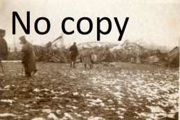 PHOTO FRANCAISE - LES RESTES DU ZEPPELIN ABATTU A REVIGNY PRES DE BRABANT LE ROI MEUSE - GUERRE 1914 1918 - Guerre, Militaire