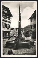 AK Urach / Württbg., Marktplatz Mit Hamburger Kaffee-Lager Und Marktbrunnen  - Bad Urach