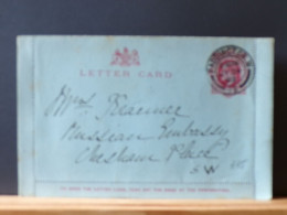 ENTIER545  LETTER CARD 1903 - Postwaardestukken