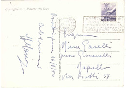 CARTOLINA BORDIGHERA CON ANNULLO TARGHETTA AGENZIA RIGAMONTI - 1946-60: Poststempel