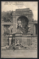 AK Halle A. S., Am Kaiser Wilhelm-Denkmal  - Other & Unclassified