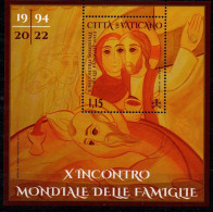 2022 - Vaticano BF 115 Incontro Delle Famiglie   +++++++++ - Unused Stamps