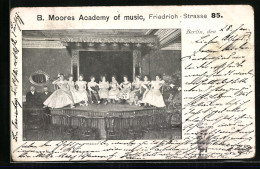 AK Berlin, B. Moore`s Academy Of Music, Friedrich-Strasse 85, Bühnenszene  - Mitte