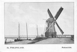 Prent - Molenzicht - Sint Philipsland - 8.5x12.5 Cm - Tholen