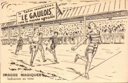 Bergougnan, Le Gaulois, Talons Caoutchouc, Illustration Sport Courses à Pied - Advertising