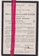 Devotie Doodsprentje Overlijden - Maria De Cock Echtg Polydoor Roosen - Stekene 1875 - Temse 1909 - Décès