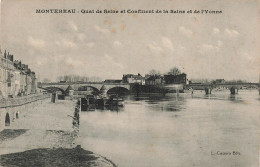 FRANCE - Montereau - Quai De Seine Et Confluent De La Seine Et De L'Yonne - Carte Postale Ancienne - Montereau