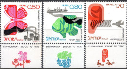 Israel 1975 YT 591/93 ** Salvaguardar El Medio Ambiente. - Ongebruikt (met Tabs)