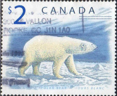Canada Poste Obl Yv:1617 Mi:1726 Polar Bear Ours Blanc (Belle Obl.mécanique) - Usados