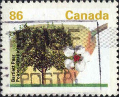 Canada Poste Obl Yv:1295 Mi:1342A Bartlett Pear Poirier Bartlett (Belle Obl.mécanique) - Usados