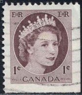 Canada Poste Obl Yv: 267 Mi:290Ax Elisabeth II (Lign.Ondulées) - Usati
