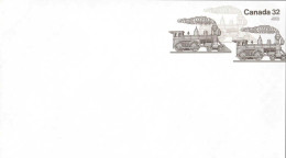 Canada Entier-P N** (106) Enveloppe Pt Format Locomotives à Vapeur 32 - 1953-.... Règne D'Elizabeth II