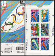 Canada Carnet N** Yv:C1244 10 Canada #374 Jeux Olympiques De 1992 - Full Booklets