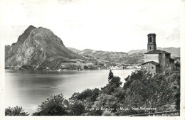 Postcard Switzerland Lugano Lake Monte San Salvatore - Sonstige & Ohne Zuordnung