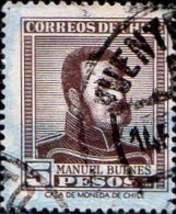 Chili Poste Obl Yv: 261 Mi:517I Manuel Bulnes Prieto (TB Cachet Rond) - Chile