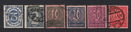 MiNr. D 69-74 Gestempelt, Höchstwerte (69+71) Geprüft (0346) - Dienstzegels