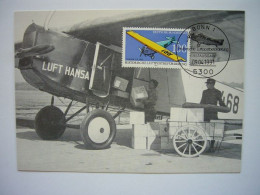 Avion / Airplane / LUFTHANSA / Fokker F III / Carte Maximum - 1919-1938: Entre Guerras