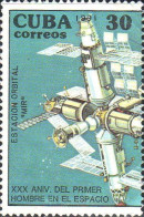 Cuba Poste N* Yv:3109 Mi:3469 Estacion Orbital MIR (sans Gomme) - Unused Stamps