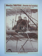 Avion / Airplane / BRISTOL / Pilote Maurice TABUTEAU / Passager, Le Duc De Beaufort - 1914-1918: 1a Guerra