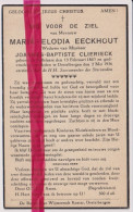 Devotie Doodsprentje Overlijden - Maria Eeckhout Wed Joannes Clierieck - Zaffelare 1860 - Destelbergen 1936 - Obituary Notices