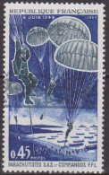 Guerre, Libération - FRANCE - Parachutistes - Comandos - Débarquement En Normandie - N° 1603 - 1969 - Used Stamps