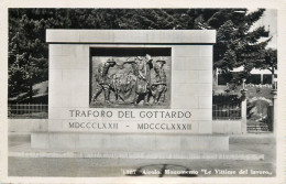 Postcard Switzerland Airolo Monument For Lavoro Victims - Sonstige & Ohne Zuordnung