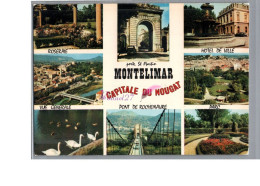 MONTELIMAR 26 - Porte St Martin Roseraie Vue Générale Cygne Hotel De Ville Parc - Montelimar