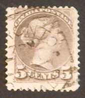 CANADA YT 31 OBLITERE "REINE VICTORIA" ANNÉES 1870/1893 - Used Stamps