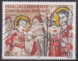 Art - Hotel Des Chevaliers De Saint Jean De Jérusalem - FRANCE - Toulouse: Peinture Murale - N° 3385 - 2001 - Used Stamps