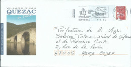 FRANCE P.A.P. 20g QUEZAC Rouge ISPAGNAC POUR MENDE ( LOZERE ) DE 2004 LETTRE COVER - Prêts-à-poster:Overprinting/Luquet