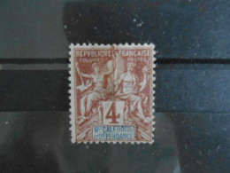 NOUVELLE-CALEDONIE YT 43 TYPE DUBOIS 4c. Lilas-brun S.gris(*) - Unused Stamps