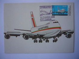 Avion / Airplane / TAP - AIR PORTUGAL / Boeing  747 / Carte Maximum - 1946-....: Ere Moderne