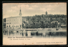 AK Woltersdorf / Mark, Das Café Ruhwald An Der Woltersdorfer Schleuse, Inh. H. Palm  - Woltersdorf