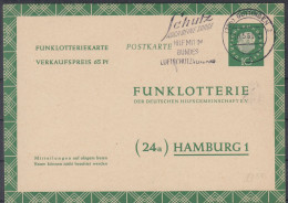 ⁕ Germany 1960 Deutsche BundesPost ⁕ FUNKLOTTERIE (24a) Hamburg 1 ⁕ Göttingen Postmark ⁕ Stationery Postcard - Cartoline - Usati