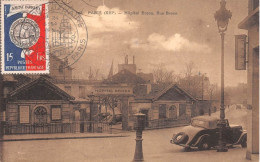 PARIS XIII - Hôpital BROCCA - Télégramme Carte Postale Oblitération Rouge PARIS CENTRE Du 9 Février 1948 - Paris (13)